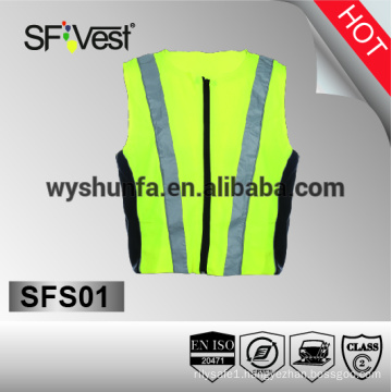 safety workwear running vest work uniforms safety vest with pockets 100% polyester fabric